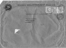 Der orginale Briefumschlag von 1956