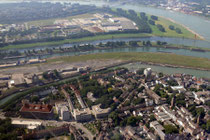 Ruhrort und die Hafeneinfahrten.