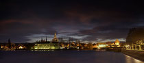 Konstanz Seerhein,  Blick auf abendliche Altstadt 162803-072 