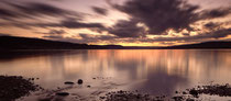 Reichenau, Sonnenuntergang hinter Steckborn 191112-125P