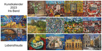 Kunstkalender 2023, Übersicht, Deckblatt und Teilansichten der Innenblätter