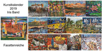 Kunstkalender 2019, Übersicht, Deckblatt und Teilansichten der Innenblätter