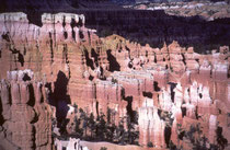 Die Paiute-Indianer nennen die „Hoodoos“ „Anka-ku-wass-a-wits“, was so viel heisst, wie „rot angemalte Gesichter“. Sie erreichen eine Höhe von Maximal 45 m, und wirken deshalb von unten gesehen, nicht bedrohlich, sondern eher „überschaubar“.