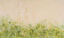 Das Urteil der Pariserin, 2014, 195x115cm, Leimfarbe auf Leinwand