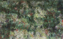 o.T. (Sommer), 2016, 185x115cm, Leimfarbe auf Hanf