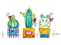 Funny Art, kleine Vögelchen, Aquarell von Ursula Konder, UKo-Art