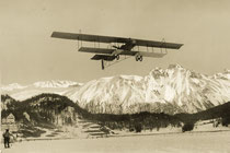 Flugzeug auf dem St.Moritzersee