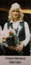 1983 - 1984 Irmgard Mehrtens