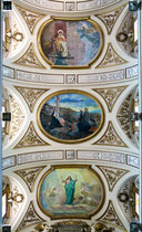 Pratola Peligna, affreschi del soffitto della chiesa