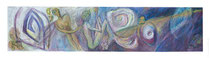 © LillaHangay, Nine lives, 1992, graphite and oil pastel crayons on wood panel, ca 14 x 61"