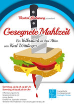 Plakat-/Flyerdesign 2018 für die Theatergruppe "TheaterOffenbarung", Berlin