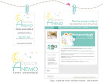 logo - carte de visite - site internet wordpress espace anemo