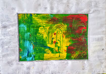14. Öl-Auf pappe gemalt, mit pappe gerahmt, hinten mit holz gerahmt versteift, Größe 50 x 70 cm, -öl gelackt+signiert, 800 €