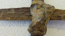 "Creu" - Bronze und Versteinertes Holz, Aesch