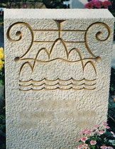Grabstein auf dem Friedhof Basel - Steingravur