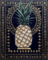 3.1 Ananas Roi , huile sur toile, 80 x 100 cm