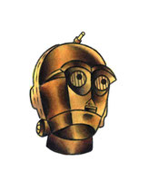 "C3po" Illustration gemalt von Burns Seiken