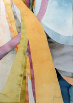 256  //  "Bänder 3"  //  2002  //  Aquarell  //  70x50cm