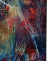 267  //  "blau-rot"  //  2000  //  Acryl auf Baumwolle  //  80x60cm