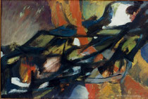 9  //  "Durchbruch"  //  1968  //  Öl auf Leinwand  //  35x63,5cm