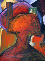 358  //  "Hinter mir"  //  1980  //  Öl  //  80x60cm