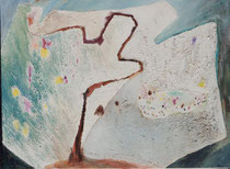 224  //  "Endlich wieder Blumen"  //  2000  //  Acryl auf Baumwolle  //  60x80cm