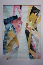 257  //  "Sartre"  //  2002  //  Aquarell  //  70x50cm