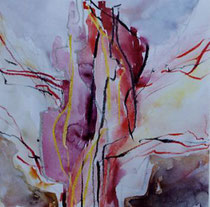 317  //  "Menschengruppe 10"  //  2003  //  Aquarell  //  40x40cm