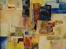 66  //  "Meditation"  //  vor 1960  //  Aquarell  //  50x70cm