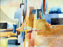 102  //  "Mediataion I"  //  1991  //  Aquarell  //  50x70cm