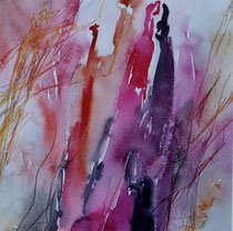 319  //  "Menschengruppe 12"  //  2003  //  Aquarell  //  40x40cm