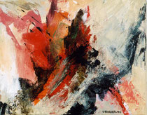 344  //  "Riskant"  //  2004  //  Acryl auf Leinwand  //  24x30cm