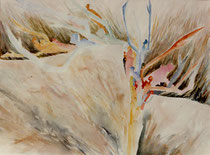 226  //  "Laßt uns doch" (Befreiung, Berlinder Mauer)  //  1987  //  Aquarell  //  75x95cm