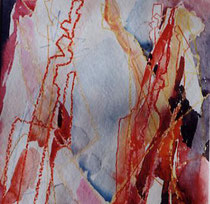 316  //  "Menschengruppe 9"  //  2003  //  Aquarell  //  40x40cm