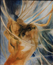 168  //  "Der Baum"  //  1997  //  Acryl auf Jute  //  100x80cm