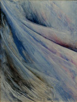 164  //  "Zurückgeweht"  //  1996  //  Acryl auf Hartfaser  //  60x80cm