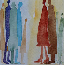 335  //  "Fronten"  //  2005  //  Aquarell  //  30x30cm