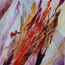 318  //  "Menschengruppe 11"  //  2003  //  Aquarell  //  40x40cm