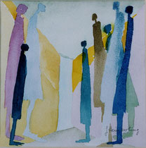 330  //  "In Erwartung"  //  2005  //  Aquarell  //  30x30cm
