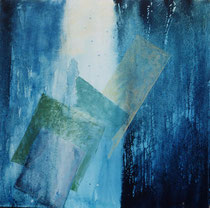 253  //  "profectio" (Aufbruch)  //  2001  //  Öl + Acryl  //  80x80cm