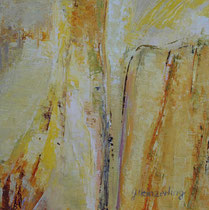 348  //  "Abstrakt-gelb-Schlucht"  //  2005  //  Öl auf Holz  //  30x30cm