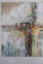 387  //  "Linie V"  //  2009  //   Aquarell  //  70x50cm