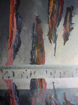 443  //  "Trugbild", "Schichten - Spiegelung"  //  2013  //  Acryl  //  80x60cm