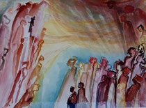 353  //  "Das Ziel"  //  1999  //  Aquarell  //  75x95cm