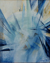 169  //  "Kristalline Transparenz"  //  1997  //  Acryl auf Jute  //  100x80cm