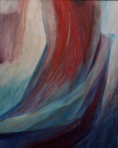 180  //  "Von blauem Hauch"  //  1998  //  Acryl auf Baumwolle  //  100x80cm