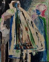 240  //  "Figuren 5"  //  2001  //  Achyl auf Baumwolle  //  100x80cm