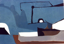 4  //  "Schiffe"  //  1959  //  4-Farb-Lithografie  //  50x70cm
