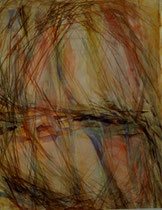 160  //  "Morphische Felder"  //  Aquarell  //  70x60cm