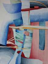 176  //  "Meditation IV"  //  1996  //  Aquarell  //  70x50cm